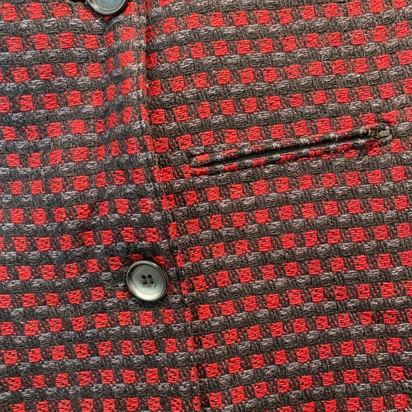 WILLI SMITH Women’s Blazer Jacket Wool Plaid Size Medium - Picture 7 of 8